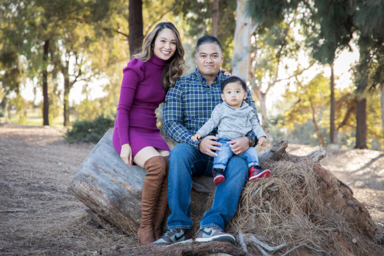 Family photo portrait in Presidio Park San Diego